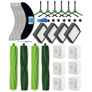 TLILY Replacement Parts for Combo J7+/J7 Plus Robot Vacuum Cleaner Rubber Brushes+ Mopping Pads+ HEPA Filters TLILY Replacement Parts for Combo J7+/J7 Plus Robot Vacuum Cleaner Rubber Brushes+ Mopping Pads+ HEPA Filters