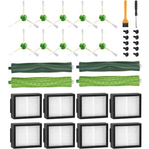 COOCHEER iRobot Roomba E5 E6 i7 i7+ i3 i3+ i4 i4+ i6 i6+ j7 j7+ Replacement Accessories Kit for Roomba i/e/j Series, 4 Rubber Brushes, 8 HEPA Filters, 10 Side COOCHEER iRobot Roomba E5 E6 i7 i7+ i3 i3+ i4 i4+ i6 i6+ j7 j7+ Replacement Accessories Kit for Roomba i/e/j Series, 4 Rubber Brushes, 8 HEPA Filters, 10 Side