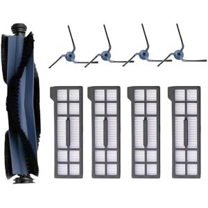 Tlily - Replacement Parts for X10 Pro Omni Vacuum Cleaner Accessories, 1 Main Brush, 4 Side Brushes, Hepa Filters Tlily - Replacement Parts for X10 Pro Omni Vacuum Cleaner Accessories, 1 Main Brush, 4 Side Brushes, Hepa Filters