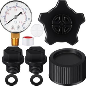 COOCHEER Replacement Pressure Gauge Compatible with ECX270861 Drain Plug Compatible with SX180LA Replacement Drain Plug with Gasket Compatible with SX180HG COOCHEER Replacement Pressure Gauge Compatible with ECX270861 Drain Plug Compatible with SX180LA Replacement Drain Plug with Gasket Compatible with SX180HG
