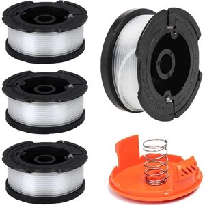 WDDNAOT Replacement Spool for Trimmer, 4 Pieces Φ1.65mm 9.2m AF-100 AF-100-3ZP AF-100-BKP Auto Feed Nylon Spool + RC-100-P Spool Cover, Brush Cutter Spool WDDNAOT Replacement Spool for Trimmer, 4 Pieces Φ1.65mm 9.2m AF-100 AF-100-3ZP AF-100-BKP Auto Feed Nylon Spool + RC-100-P Spool Cover, Brush Cutter Spool