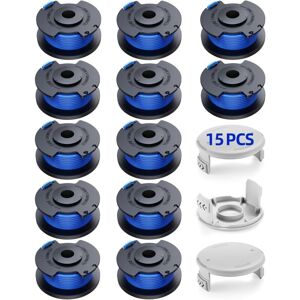IKODM Replacement Trimmer Line Spool for Ryobi One + AC14RL3A 18v 24v 40v Trimmers, Spool ø 1.6mm - 12 Trimmer Line Spool, 3 Covers IKODM Replacement Trimmer Line Spool for Ryobi One + AC14RL3A 18v 24v 40v Trimmers, Spool ø 1.6mm - 12 Trimmer Line Spool, 3 Covers
