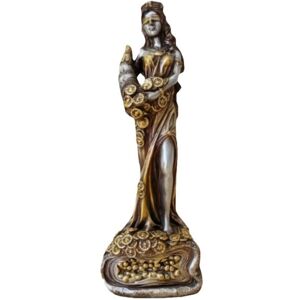 Tlily - Resin Blinded Greek Wealth Goddess Fortuna Statue Figurine Decor a Tlily - Resin Blinded Greek Wealth Goddess Fortuna Statue Figurine Decor a