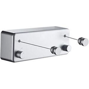 AIPERQ Retractable Clothesline, Expandable Stainless Steel Clothes Airer, 4.2m Adjustable Portable Clothes Drying Rack, Punch and Wall Mount for Indoor and AIPERQ Retractable Clothesline, Expandable Stainless Steel Clothes Airer, 4.2m Adjustable Portable Clothes Drying Rack, Punch and Wall Mount for Indoor and