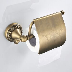 TINOR Retro Brass Toilet Paper Holder, Wall Mounted Toilet Paper Roll Holder, Toilet Paper Holder with Lid Retro Brass Wall Mounted Toilet Paper Roll TINOR Retro Brass Toilet Paper Holder, Wall Mounted Toilet Paper Roll Holder, Toilet Paper Holder with Lid Retro Brass Wall Mounted Toilet Paper Roll