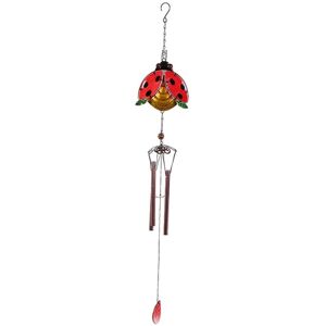 TLILY Retro Metal Wind Bell Photography Props Handmade Hanging Wind Chimes Colored Romantic Painted Bell Garden-Beetle TLILY Retro Metal Wind Bell Photography Props Handmade Hanging Wind Chimes Colored Romantic Painted Bell Garden-Beetle