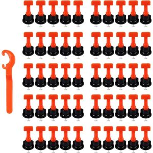 IKODM Reusable Tile Leveling System Kit 100 pcs. T-Tile Leveler & 1 pc. Spacer Wrench 2-8 mm / Thickness 5-18 mm Ceramic Wall Construction - RWBricolage IKODM Reusable Tile Leveling System Kit 100 pcs. T-Tile Leveler & 1 pc. Spacer Wrench 2-8 mm / Thickness 5-18 mm Ceramic Wall Construction - RWBricolage