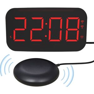 Serbia - Réveil puissant pour les gros dormeurs, volume/vibration progressifs à 3 niveaux, luminosité automatique, 7 veilleuses, réveil vibrant avec Serbia - Réveil puissant pour les gros dormeurs, volume/vibration progressifs à 3 niveaux, luminosité automatique, 7 veilleuses, réveil vibrant avec