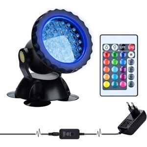 TINOR Rgb Aquarium Spotlight, Underwater Submersible Lighting for Fish, IP68 Waterproof led Lamp Adjustable Angle Light with Remote Control for Garden Pond TINOR Rgb Aquarium Spotlight, Underwater Submersible Lighting for Fish, IP68 Waterproof led Lamp Adjustable Angle Light with Remote Control for Garden Pond