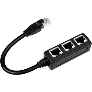 WOIYIC RJ45 Ethernet Cable Splitter, 1 to 3 Cable Ethernet Splitter Suitable for Super Cat5, Cat5e, Cat6, Cat7 LAN Ethernet WOIYIC RJ45 Ethernet Cable Splitter, 1 to 3 Cable Ethernet Splitter Suitable for Super Cat5, Cat5e, Cat6, Cat7 LAN Ethernet