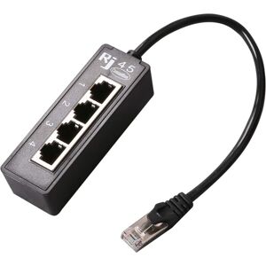 WOIYIC RJ45 Ethernet Splitter Cable, RJ45 1 Male to 4 x Female LAN Ethernet Splitter Adapter/Network Cable Suitable Super Cat5, Cat5e, Cat6, Cat7 LAN WOIYIC RJ45 Ethernet Splitter Cable, RJ45 1 Male to 4 x Female LAN Ethernet Splitter Adapter/Network Cable Suitable Super Cat5, Cat5e, Cat6, Cat7 LAN