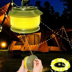AIPERQ Roll Up Camping String Lights 20M 3000mAh Battery 350 Lumens 5 Lighting Modes Portable Rechargeable Waterproof Camping Decoration [Energy Efficiency AIPERQ Roll Up Camping String Lights 20M 3000mAh Battery 350 Lumens 5 Lighting Modes Portable Rechargeable Waterproof Camping Decoration [Energy Efficiency