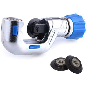 AOUGO Roll Pipe Cutter 1/8'-1-1/4', Heavy Duty Stainless Steel Copper pvc Cutter with 2 Pipe Holder Cutting Blades (4-32mm) AOUGO Roll Pipe Cutter 1/8'-1-1/4', Heavy Duty Stainless Steel Copper pvc Cutter with 2 Pipe Holder Cutting Blades (4-32mm)