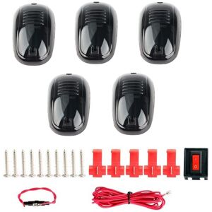 Tlily - Roof Cab Marker Running Light Covers Top Light 12 led for 2003-10 Dodge Ram 1500 2500 3500 2011-2018 White Smoke Tlily - Roof Cab Marker Running Light Covers Top Light 12 led for 2003-10 Dodge Ram 1500 2500 3500 2011-2018 White Smoke