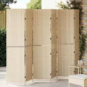 Room Divider Folding Manual Beige 292 x 180 cm Poly Rattan vidaXL Room Divider Folding Manual Beige 292 x 180 cm Poly Rattan vidaXL