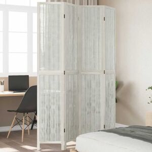 BONNEVIE Room Divider,Partitio,Separator 4 Panels White Solid Wood Paulownia VSVS771704 BONNEVIE Room Divider,Partitio,Separator 4 Panels White Solid Wood Paulownia VSVS771704