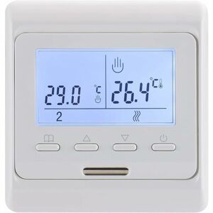 DEWDAT Room Thermostat 7-day Programmable,Digital Display AC230V Max3A Work for Radiant Floor Heating WG806 White-Water Floor Heating DEWDAT Room Thermostat 7-day Programmable,Digital Display AC230V Max3A Work for Radiant Floor Heating WG806 White-Water Floor Heating