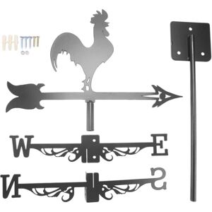 TLILY Rooster Weather Vane - Retro Cockerel Weathervane Silhouette Decorative Wind Direction Indicator for Outdoor Yard Farm TLILY Rooster Weather Vane - Retro Cockerel Weathervane Silhouette Decorative Wind Direction Indicator for Outdoor Yard Farm