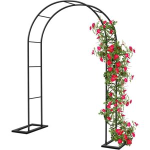 BRISUNSHINE Rose Arch Metal Stable 230 x 140 x 25 cm Garden Arch standing Garden Arch Climbing Plant Pergola Trellis Trellis Rose Frame, Wedding Decoration for BRISUNSHINE Rose Arch Metal Stable 230 x 140 x 25 cm Garden Arch standing Garden Arch Climbing Plant Pergola Trellis Trellis Rose Frame, Wedding Decoration for