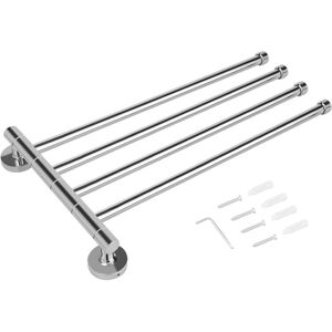Groofoo - Rotating Towel Wall Mounted Hanger Holder Hook Organizer Home Kitchen Bathroom Groofoo - Rotating Towel Wall Mounted Hanger Holder Hook Organizer Home Kitchen Bathroom