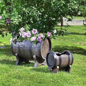 Original Organics - Roto Salsa Planter Barrel Effect - 70cm - Large Original Organics - Roto Salsa Planter Barrel Effect - 70cm - Large