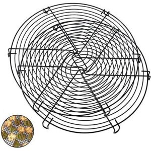 HÉLOISE Round Cooling Rack 2 Pieces Stainless Steel Cake Stand Round Cake Cooling Rack Net Easy to Clean Suitable for Household Baking Cafe HÉLOISE Round Cooling Rack 2 Pieces Stainless Steel Cake Stand Round Cake Cooling Rack Net Easy to Clean Suitable for Household Baking Cafe