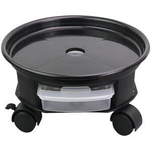 Tlily - Round Flower Pot Trays Removable Universal Bottom Wheel Foundation Plant Flower Pot Base with Storage Drawer-A Tlily - Round Flower Pot Trays Removable Universal Bottom Wheel Foundation Plant Flower Pot Base with Storage Drawer-A