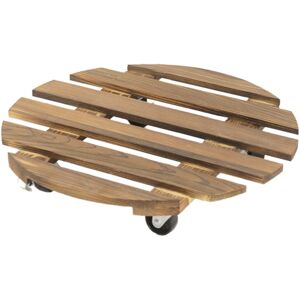 TLILY Round Universal Wheel Flower Pot Wooden Stand Base with Wheels Allows You to Easily Move the Potted Plants,B TLILY Round Universal Wheel Flower Pot Wooden Stand Base with Wheels Allows You to Easily Move the Potted Plants,B