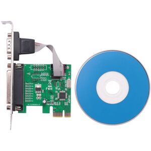 TLILY RS232 -232 Serial Port COM & DB25 Printer Parallel to PCI-E PCI Express Card Adapter Converter WCH382L Chip TLILY RS232 -232 Serial Port COM & DB25 Printer Parallel to PCI-E PCI Express Card Adapter Converter WCH382L Chip