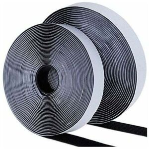 Linghhang - Ruban Auto-Adhésif Scratch Hook and Loop Tape for Frame Mount, 20mm x 25M - Noir Linghhang - Ruban Auto-Adhésif Scratch Hook and Loop Tape for Frame Mount, 20mm x 25M - Noir