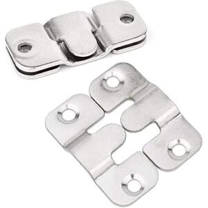 (S)10 Pairs Picture Frame Hook, Furniture Connector Flush Mount Bracket, Wall Mounted Solid Metal Photo Hanger for Fixing Picture, Image or Mirror (S)10 Pairs Picture Frame Hook, Furniture Connector Flush Mount Bracket, Wall Mounted Solid Metal Photo Hanger for Fixing Picture, Image or Mirror
