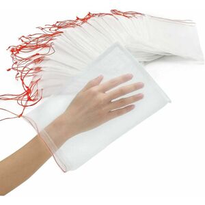 TRIMEC Sacs de fruits pour arbres fruitiers, filet de protection des fruits 100 pcs 6x10 pouces avec cordon de serrage, sac de protection en filet pour TRIMEC Sacs de fruits pour arbres fruitiers, filet de protection des fruits 100 pcs 6x10 pouces avec cordon de serrage, sac de protection en filet pour