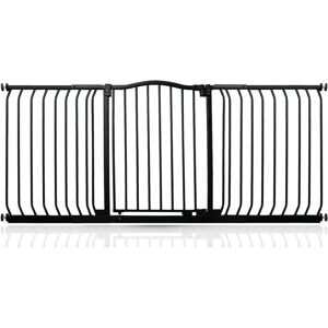 Safetots - Curved Top Safety Gate, 170cm - 179cm, Matt Black, Pressure Fit Stair Gate Safetots - Curved Top Safety Gate, 170cm - 179cm, Matt Black, Pressure Fit Stair Gate