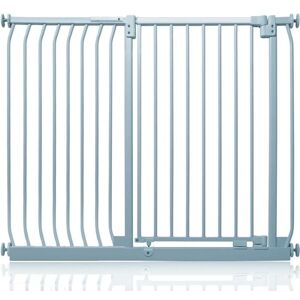 Safetots - Extra Tall Elite Safety Gate, 125cm - 134cm, Matt Grey, Extra Tall 96.8cm in Height, Pressure Fit Stair Gate Safetots - Extra Tall Elite Safety Gate, 125cm - 134cm, Matt Grey, Extra Tall 96.8cm in Height, Pressure Fit Stair Gate