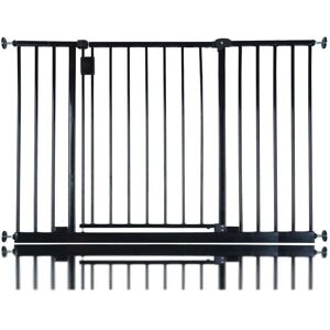 Safetots - Extra Wide Hallway Gate, 109cm - 115cm, Black, Pressure Fit Baby Gate for Hallways and Wide Spaces Safetots - Extra Wide Hallway Gate, 109cm - 115cm, Black, Pressure Fit Baby Gate for Hallways and Wide Spaces