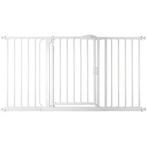 Safetots - Pressure Fit Self Closing Stair Gate, 147cm - 154cm, White, Auto Closing Baby Gate, Safety Barrier Safetots - Pressure Fit Self Closing Stair Gate, 147cm - 154cm, White, Auto Closing Baby Gate, Safety Barrier