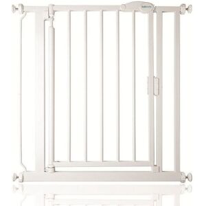 Safetots - Pressure Fit Self Closing Stair Gate, 75cm - 82cm, White, Auto Closing Baby Gate, Safety Barrier Safetots - Pressure Fit Self Closing Stair Gate, 75cm - 82cm, White, Auto Closing Baby Gate, Safety Barrier