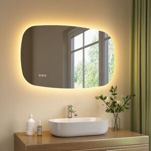 S'AFIELINA 45×70 cm Bathroom Mirror with Lighting, Oval LED Mirror with Touch Switch, Dimmable, 3 Adjustable Light Colors, Anti-Fog, Memory Function S'AFIELINA 45×70 cm Bathroom Mirror with Lighting, Oval LED Mirror with Touch Switch, Dimmable, 3 Adjustable Light Colors, Anti-Fog, Memory Function