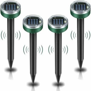 MUMU Sale Solar Mole Repeller, 4 Pack Ultrasonic Pest Repeller - Mole Control with IP65 Waterproof, Mole Repellent for Garden, Mole Repellent MUMU Sale Solar Mole Repeller, 4 Pack Ultrasonic Pest Repeller - Mole Control with IP65 Waterproof, Mole Repellent for Garden, Mole Repellent