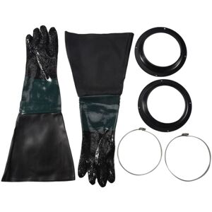 TLILY Sandblasting Gloves SandBlaster Parts 60cm with O Rings for Sandblast Cabinet TLILY Sandblasting Gloves SandBlaster Parts 60cm with O Rings for Sandblast Cabinet
