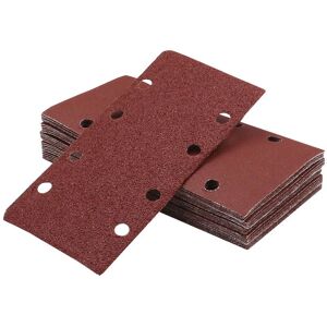 MEMKEY Sandpaper for eccentric sander 93 x 185 Number of holes 8 holes rectangular flocked sandpaper 15 sheets MEMKEY Sandpaper for eccentric sander 93 x 185 Number of holes 8 holes rectangular flocked sandpaper 15 sheets