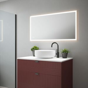 Fnx Bathrooms - Saturn 1 Tunable led Mirror -1150 x 600 x 28mm IP44 Rated Diffused Border Dimmable Demister Fnx Bathrooms - Saturn 1 Tunable led Mirror -1150 x 600 x 28mm IP44 Rated Diffused Border Dimmable Demister