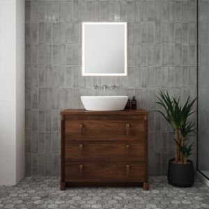 Fnx Bathrooms - Saturn 1 Tunable led Mirror - 500 x 600 x 28mm IP44 Rated Diffused Border Dimmable Demister Fnx Bathrooms - Saturn 1 Tunable led Mirror - 500 x 600 x 28mm IP44 Rated Diffused Border Dimmable Demister