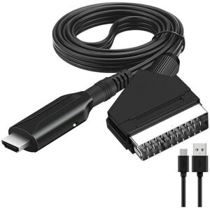 CYSLMUK Scart to hdmi Adapter, Scart to hdmi Converter with hdmi Cable, Scart to Hdmi Converter, for Full hd tv 720P/1080P, Audio Video for Sky Blu-Ray dvd CYSLMUK Scart to hdmi Adapter, Scart to hdmi Converter with hdmi Cable, Scart to Hdmi Converter, for Full hd tv 720P/1080P, Audio Video for Sky Blu-Ray dvd