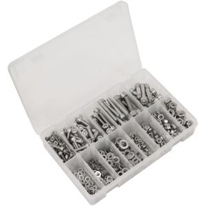 Sealey AB0710SS Stainless Steel Hex Socket Bolt, Washer & Nut Assortment 710pcs Sealey AB0710SS Stainless Steel Hex Socket Bolt, Washer & Nut Assortment 710pcs