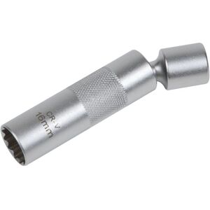 AK6571 Spark Plug Socket with Universal Joint 3/8''Sq Drive 12-Point 16mm - Sealey AK6571 Spark Plug Socket with Universal Joint 3/8''Sq Drive 12-Point 16mm - Sealey