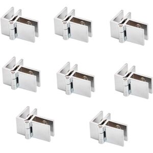 Gotrays - Sectional Glass Door Hinges, 5mm-8mm Adjustable Rectangular Clip, Single Clip for Cabinets and Wardrobes, Glass Door Hinges, 90 Degree Gotrays - Sectional Glass Door Hinges, 5mm-8mm Adjustable Rectangular Clip, Single Clip for Cabinets and Wardrobes, Glass Door Hinges, 90 Degree