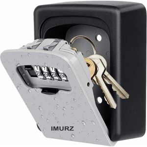 Coavas - Secure Key Box, Wall Mounted Key Box, 4 Digit Code Key Box, Highly Secure, Waterproof and Rustproof, for Indoor and Outdoor, Office, Garage, Coavas - Secure Key Box, Wall Mounted Key Box, 4 Digit Code Key Box, Highly Secure, Waterproof and Rustproof, for Indoor and Outdoor, Office, Garage,