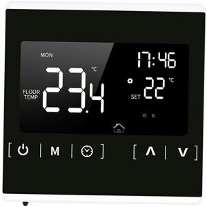 Hoopzi - Security, Boiler Thermostat and Thermistor lcd Touch Screen Smart Thermostat for Electric Floor Heating System Home Programmable Hoopzi - Security, Boiler Thermostat and Thermistor lcd Touch Screen Smart Thermostat for Electric Floor Heating System Home Programmable