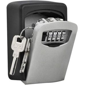 SJQKA Security Key Box, Wall Mounted Key Box, High Security 4 Digit Code Key Box, Waterproof and Rustproof for Indoor and Outdoor, Home, Office, Garage, SJQKA Security Key Box, Wall Mounted Key Box, High Security 4 Digit Code Key Box, Waterproof and Rustproof for Indoor and Outdoor, Home, Office, Garage,